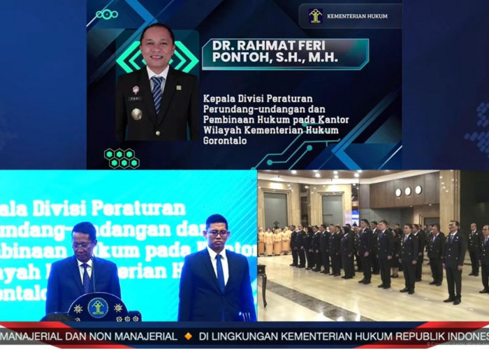 Kakanwil Kemenkum Babel Hadiri Pelantikan Pejabat Manajerial dan Non Manajerial Kementerian Hukum