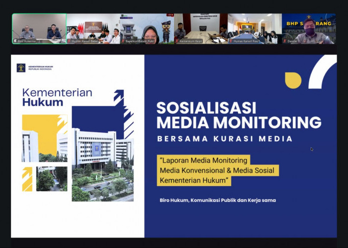 Kemenkum Babel Ikuti Sosialisasi Media Monitoring Tahun 2026 untuk Penguatan Pengelolaan Informasi Publik
