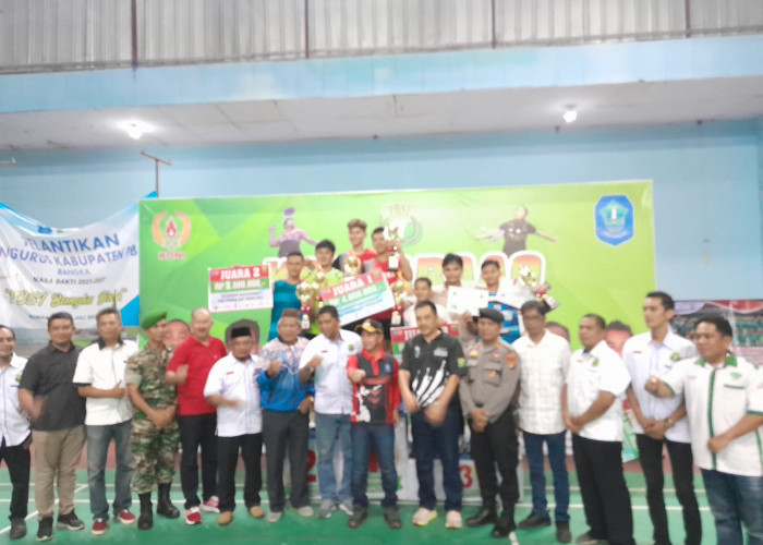 Tutup PBSI Bangka Cup 2023, Bupati Mulkan: Pembangunan SDM Tanggung Jawab Bersama 