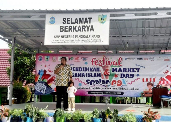 Rio Setiady Apresiasi SMPN 9 Pangkalpinang Gelar Festival Agama Islam dan Market Day