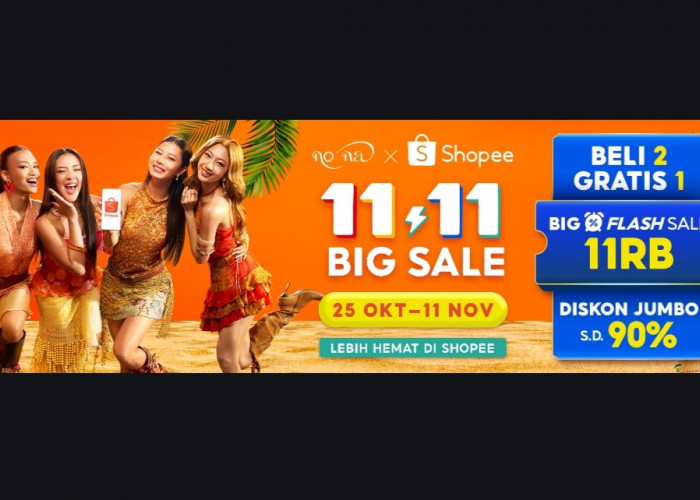 no na x Shopee Ramaikan Kampanye 11.11 Big Sale dengan Warna dan Kejutan Baru 