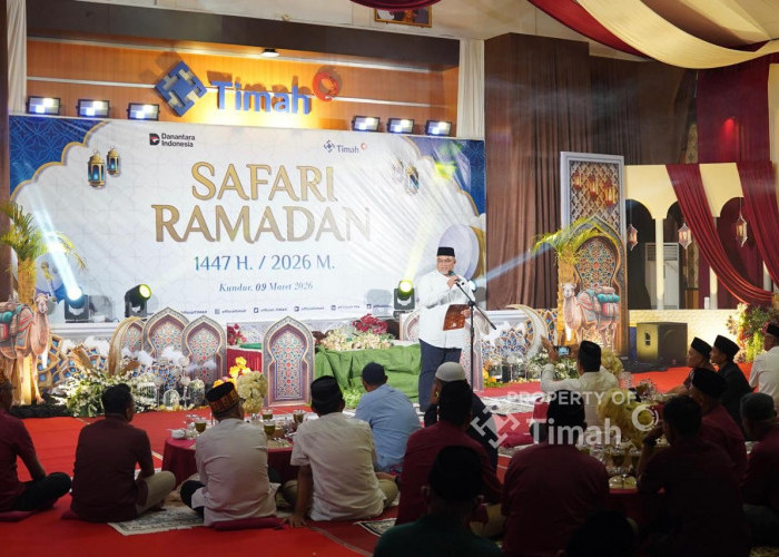 Berbagi Kebahagiaan di bulan Ramadan, PT Timah Berikan Bantuan untuk Marbot Masjid di Kundur