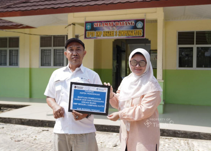 Kesulitan Air Bersih Bertahun-tahun, SMPN 3 Simpang Katis Kini Terbantu Berkat Dukungan PT TIMAH