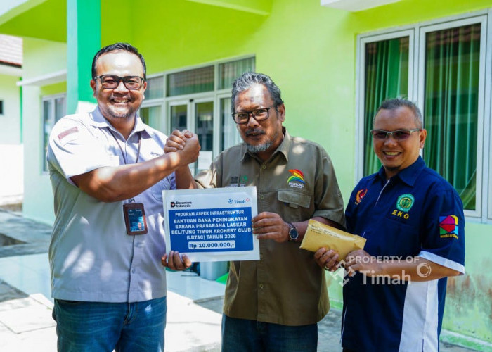 PT TIMAH Tingkatkan Sarana Latihan Atlet Panahan di Belitung Timur