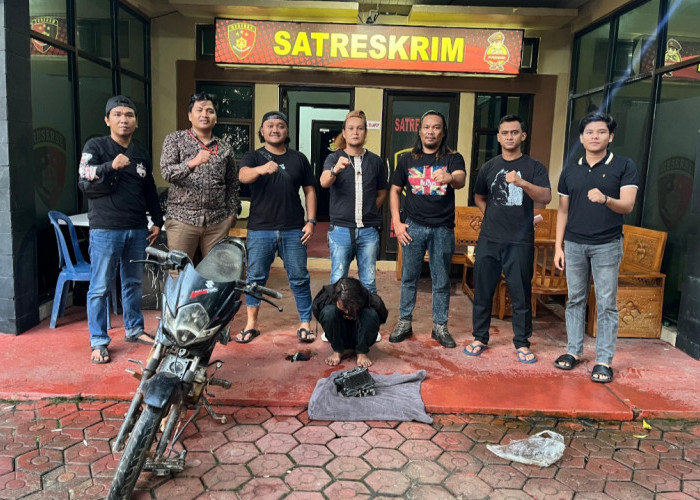 Sat Reskrim Polres Basel Kembali Tangkap Residivis Curanmor, Motor Disembunyikan di Airgegas 