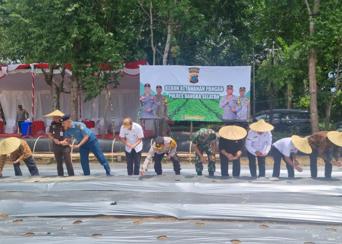 Kapolres Launching Gugus Ketahanan Pangan Serentak di Basel