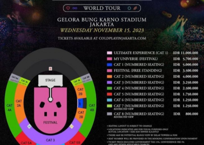 Siap Bongkar Tabungan Demi Konser Coldplay, Segini Harga Tiketnya