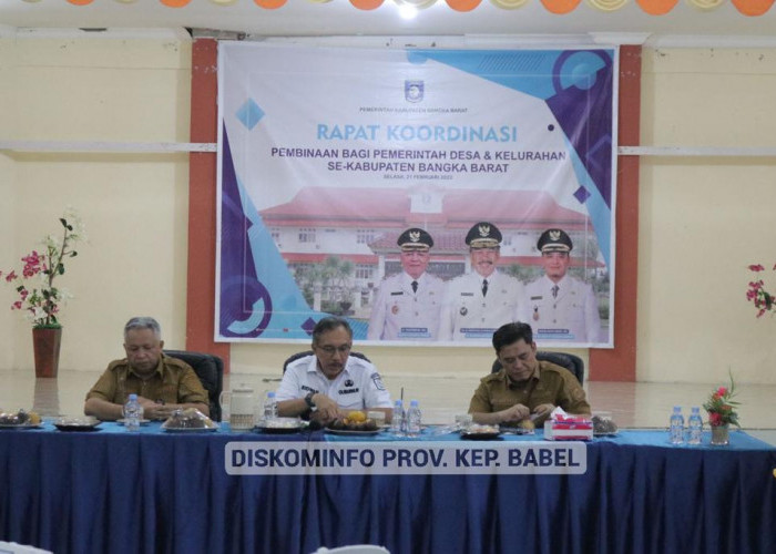 Pj Gubernur Beri Wejangan Kepada Kades Se-Kabupaten Bangka Barat 