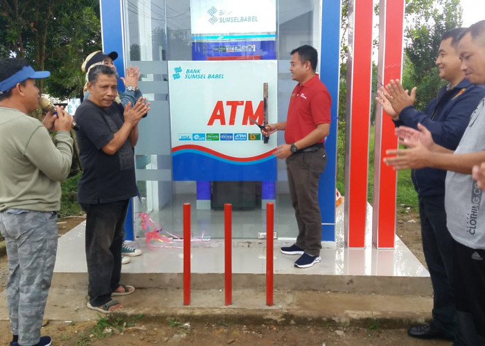 Kabar Baik Buat Warga Bakam, Kini Ada ATM Bank Sumsel Babel di Kantor Camat
