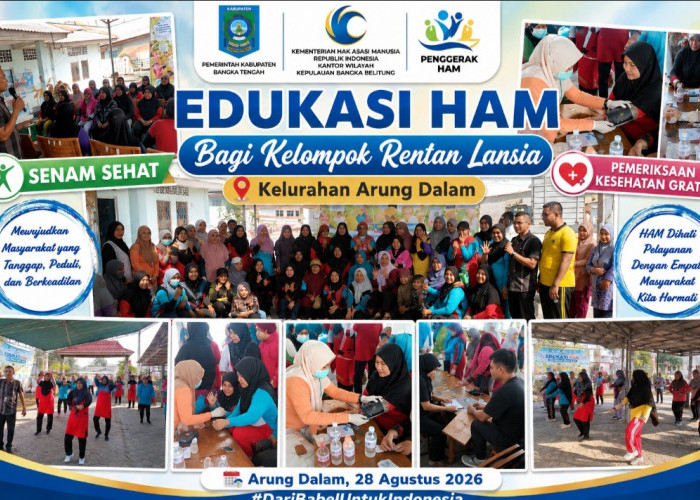Berdayakan Lansia di Arung Dalam, Kanwil KemenHAM Babel Berikan Edukasi HAM