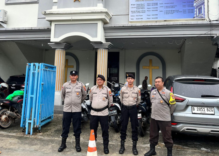 Polresta Pangkalpinang Amankan Perayaan Kenaikan Isa Almasih, Pastikan Wilkum Tetap Kondusif   