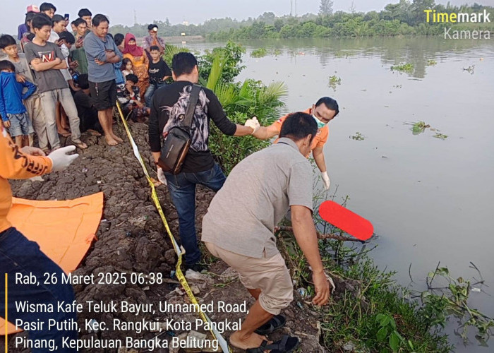 Mayat Misterius di Teluk Bayur Ternyata Warga Sungailiat, Korban Pembunuhan, Pelaku Ditangkap di Karimata