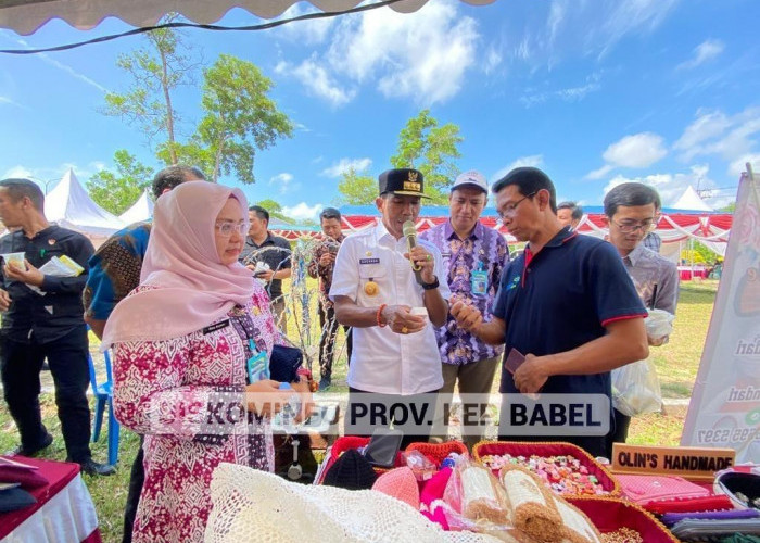 Sambangi Semarak UMKM, Pj Gubernur Ingatkan Pelaku UMKM Bersiap Event Asean Blue Economy