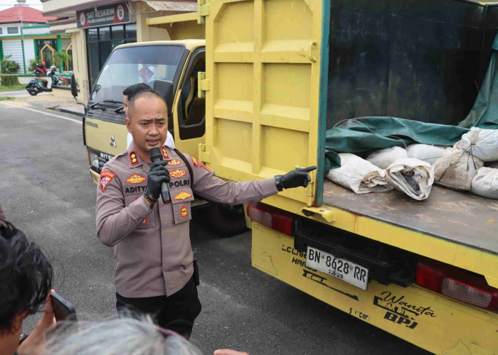Upaya Penyelundupan Pasir Timah ke Malaysia Digagalkan Polres Babar, 5 Orang Diamankan