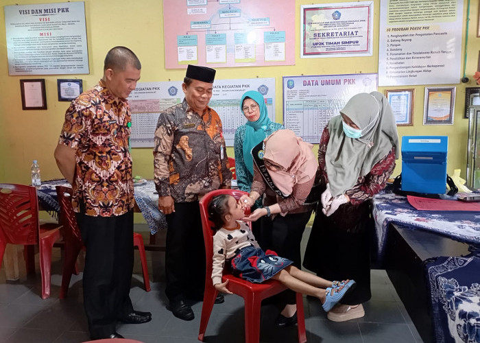 Pemkab Bangka Kejar Target PIN Polio Periode Pertama, Tiga Puskesmas Sudah 95%