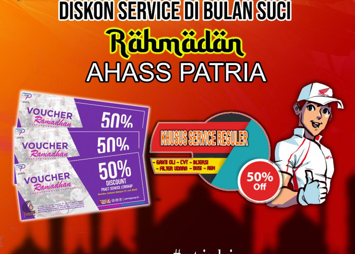 Promo Ramadan, Servis di Honda Patria Diskon 50%