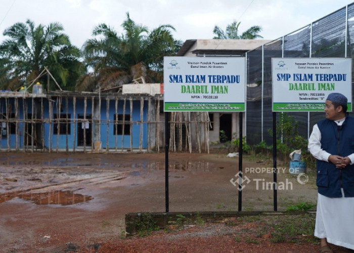 Dukung Pendidikan Keagamaan, PT Timah Serahkan Bantuan ke  Pondok Pesantren Ma’had Tahfizul Quran Daarul Iman 