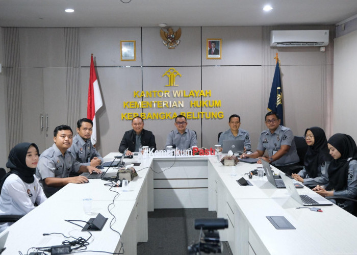 Kanwil Kemenkum Babel Harmonisasikan 11 Raperbup Kabupaten Belitung Timur