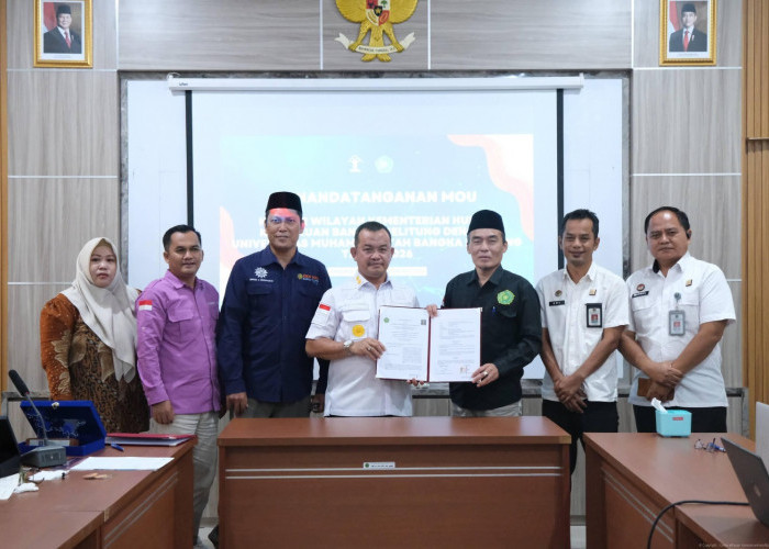 Kemenkum Babel Komitmen Lindungi Kekayaan Intelektual melalui MoU dengan Unmuh Babel