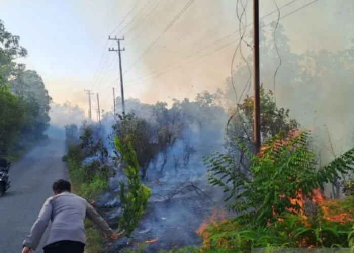 Kapolres Bangka Barat Ajak Warga Waspadai Karhutla