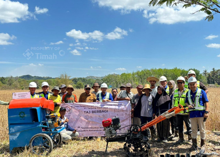 PT TAJ Anak Usaha PT Timah Dukung Ketahanan Pangan Lewat Bantuan Alat Pertanian 