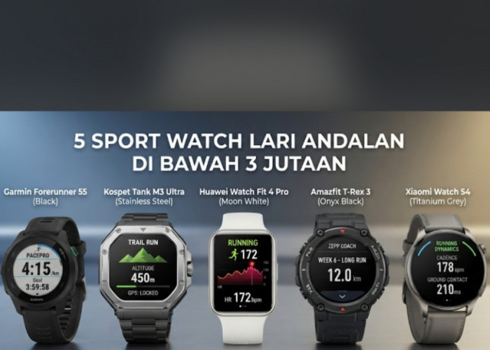 5 Jam Tangan Lari di Bawah 3 Jutaan: Fitur Lengkap, Baterai Awet