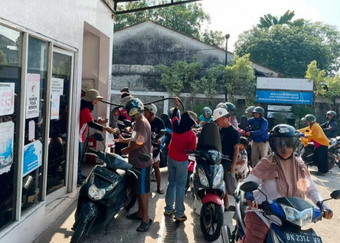 Polres Belitung Perketat Pengawasan SPBU, Antrean Dipastikan Tetap Tertib