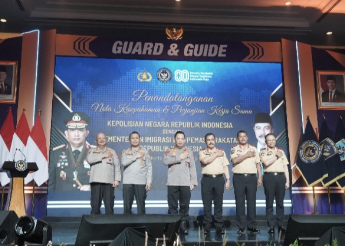 Perkuat Sinergi Kemenimipas-Polri Teken Nota Kesepahaman dan Perjanjian Kerja Sama