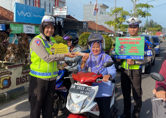 Lewat Cokelat, Kapolres Basel Ingatkan Pengendara Keselamatan Berlalulintas