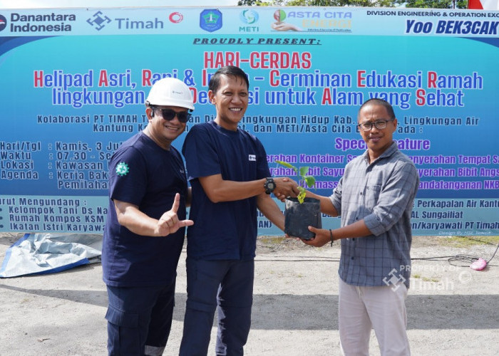 Dukung Ketahanan Pangan, PT Timah Bersama Kelompok Tani Nangnung Mulai Tanam Sayur dan Buah-buahan 