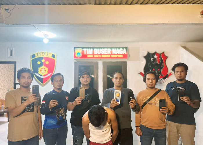 Curi HP di 6 TKP, Yusril Residivis Narkoba Sekaligus DPO Curat Ditangkap Buser Naga