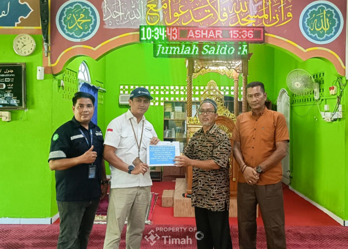 PT Timah Dukung Kenyamanan Ibadah Masyarakat Lewat Bantuan untuk Masjid Nur Hidayah Karimun