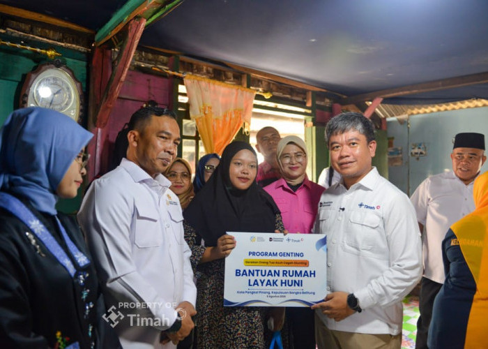 PT Timah Dukung GENTING BKKBN, Tiga Keluarga Terima Bantuan Rumah Layak Huni