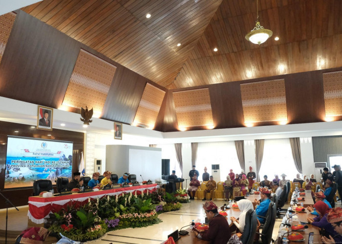 Kanwil Kemenkum Babel Hadiri Rapat Paripurna Hari Jadi ke-25 Provinsi Kepulauan Bangka Belitung