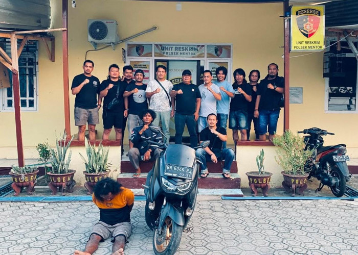 Buron Setahun, Pencuri Motor NMAX di Pangkalpinang Ditangkap Saat Bersembunyi di Mentok