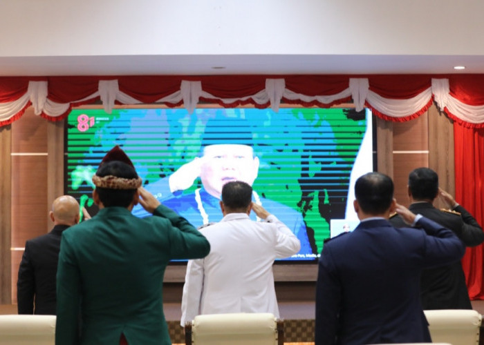 Gubernur Hidayat Arsani Ikuti Live Streaming Upacara Detik-detik Proklamasi Tahun 2026