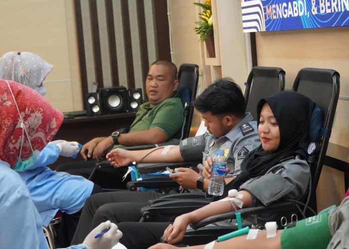 Sambut Hari Bhakti Imigrasi ke-75, Imigrasi Pangkalpinang Gelar Donor Darah