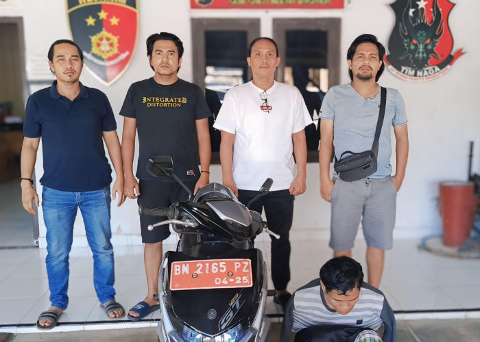 Curi Ban Pakai Motor Dinas Pemkot Pangkalpinang, Ronal Diringkus Buser Naga