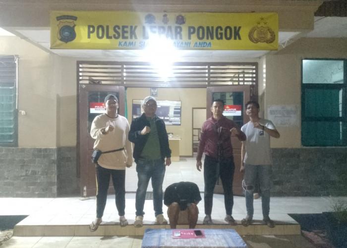 Polsek Lepong Amankan Seorang Buruh Harian, Lima Paket Kecil Diduga Sabu Jadi Barbuk 