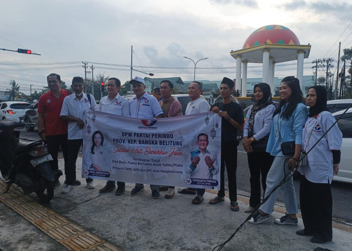 DPW Partai Perindo Babel Berbagi Takjil dan Buka Puasa Bersama Anak Yatim Piatu