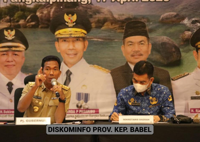 Bahas Isu Strategis, Pj. Gubernur Suganda Pimpin Rakor dengan Bupati dan Wali Kota se-Babel 