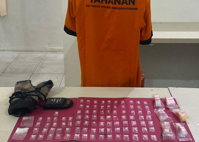 Edar Sabu, Pemuda di Pangkalpinang Tak Berkutik saat Diamankan Polresta Pangkalpinang