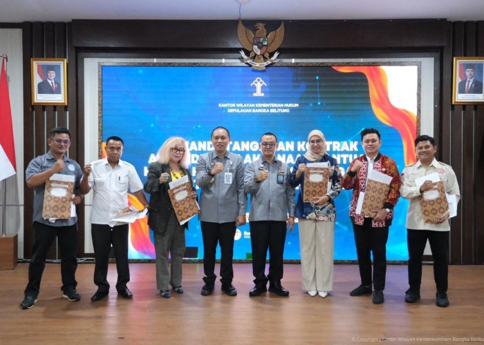 Kanwil Kemenkum Kep. Babel Laksanakan Monitoring dan Evaluasi OBH Terakreditasi