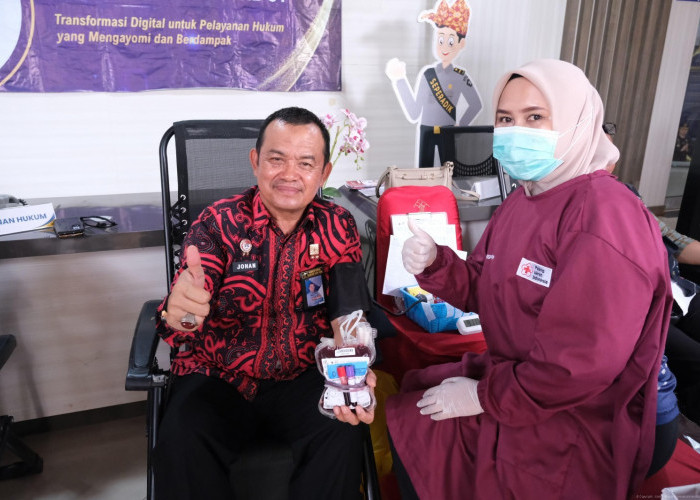 Setetes Darah untuk Sesama, Kanwil Kemenkum Babel Maknai Hari Pengayoman ke-81