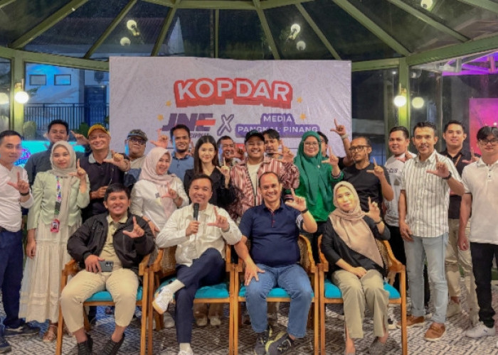 Jalin Silaturahmi Lewat Kopdar, JNE Pangkalpinang Perkuat Kolaborasi Bersama Media