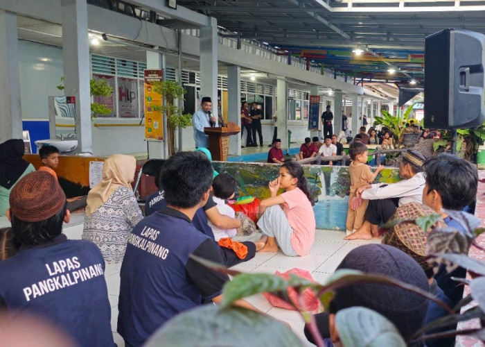 Lapas Pangkalpinang Gelar Bukber Warga Binaan dan Keluarga, Kakanwil Ditjenpas Babel Beri Apresiasi