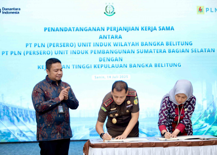  GM PLN Babel & Kajati Teken Perjanjian, Perkuat Aspek Hukum Pembangunan Infrasturktur Ketenagalistrikan