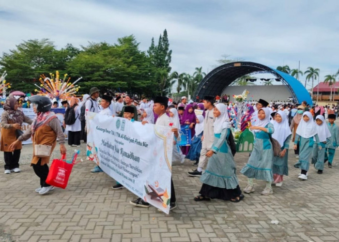 Ribuan Anak Pangkalpinang Sambut Ramadan dengan Pawai Taaruf