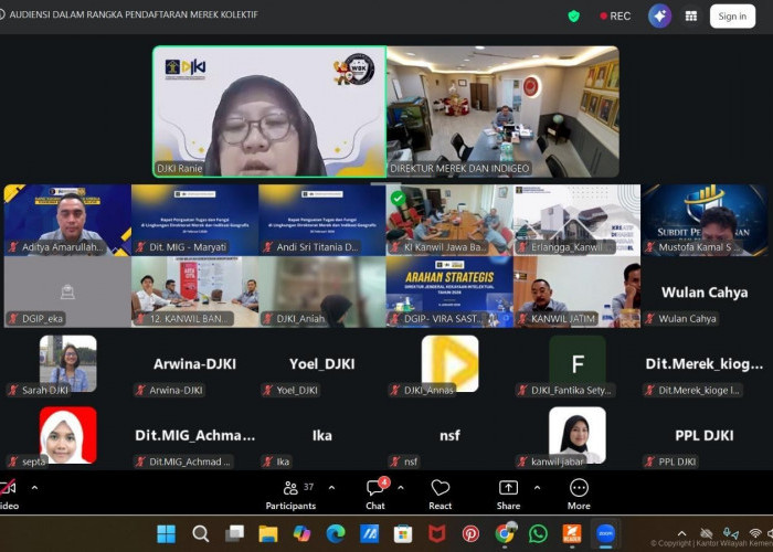 Kanwil Kemenkum Babel Hadiri Audiensi Direktorat Jenderal Kekayaan Intelektual 