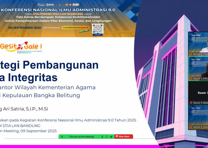 ASN Kemenag Babel Presentasi Strategi Pembangunan Zona Integritas di KNIA 2025